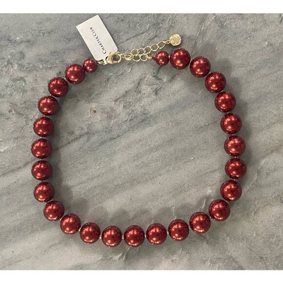 CHARTER CLUB Imitation 14mm Pearl Collar Necklace - Picture 2 of 4